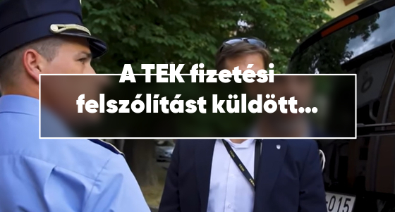 A TEK fizetési felszólítást küldött a Telexnek a kalocsai igazoltatás után